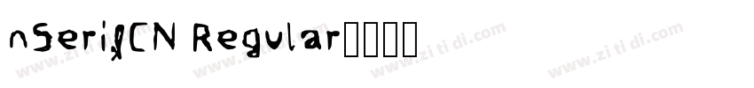 nSerifCN Regular字体转换